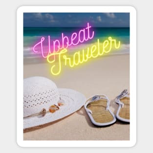 Upbeat Traveler TS Design 36 Sticker